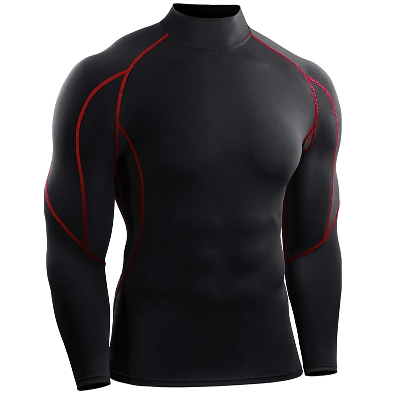 Men's Long Sleeve Compression Shirt - Athletic Training Top