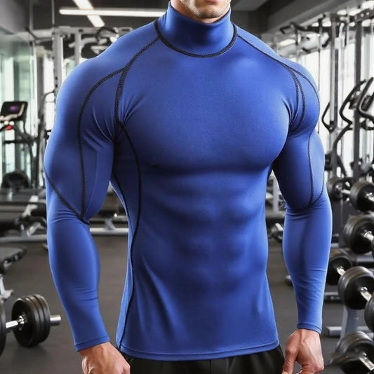 Men's Long Sleeve Compression Shirt - Athletic Training Top