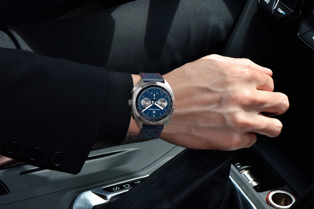 Luxury Chronograph Watch - Sapphire Crystal Quartz Timepiece