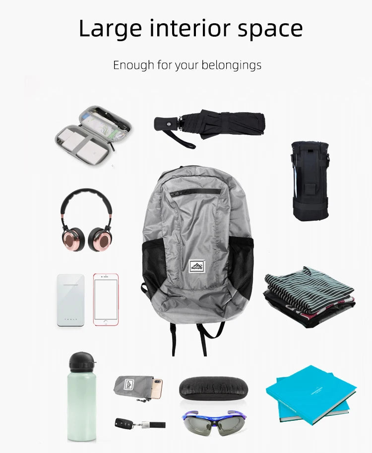 18L Ultralight Foldable Backpack - Packable Travel Daypack