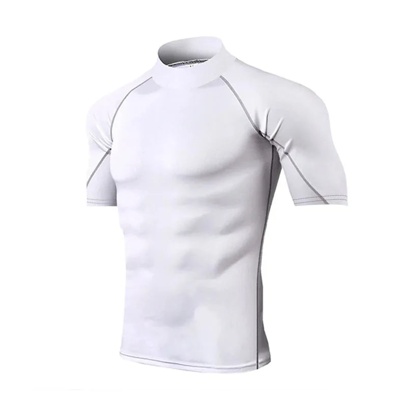 Men's Performance Compression Shirt - Quick Dry Long Sleeve Athletic Top