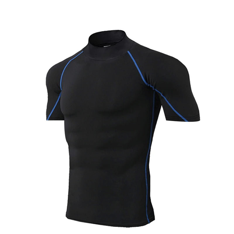 Men's Performance Compression Shirt - Quick Dry Long Sleeve Athletic Top