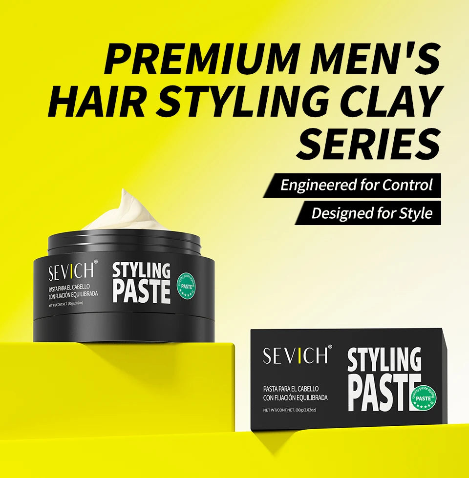 Professional Hair Clay - Strong Hold Styling Wax for Men