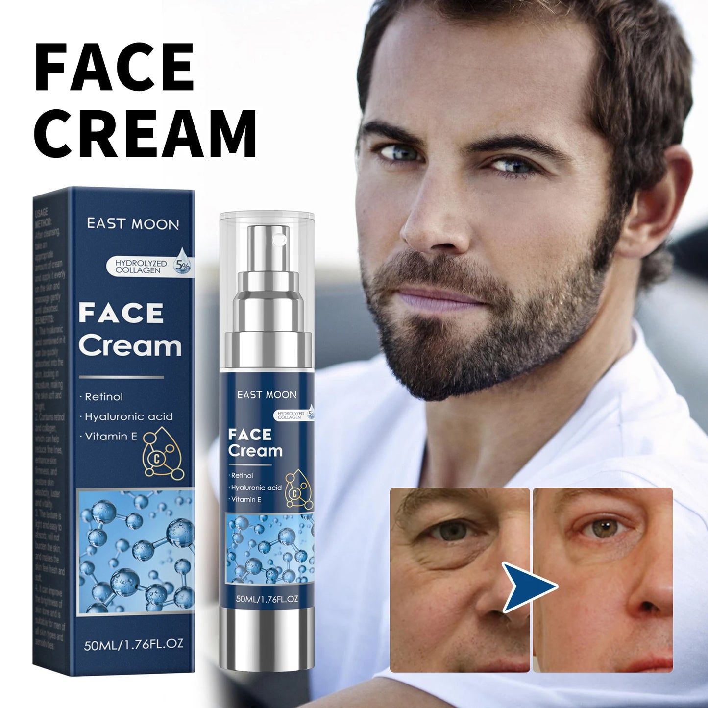 Retinol Face Cream for Men - Firming & Anti-Aging Moisturizer