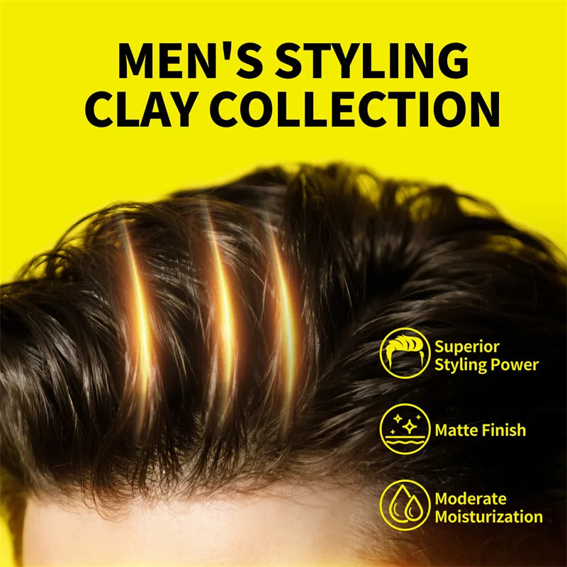 Professional Hair Clay - Strong Hold Styling Wax for Men