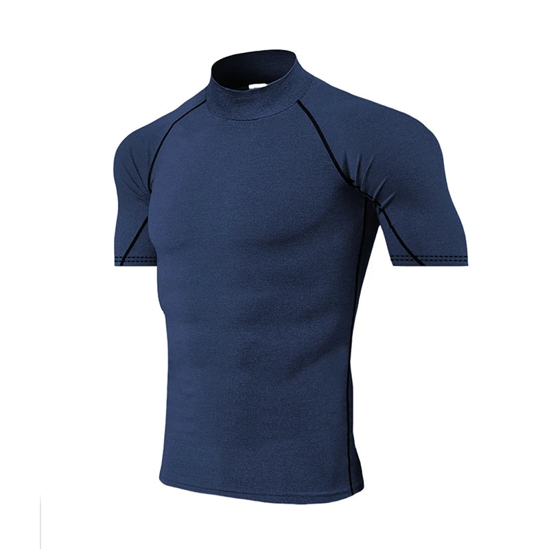 Men's Performance Compression Shirt - Quick Dry Long Sleeve Athletic Top