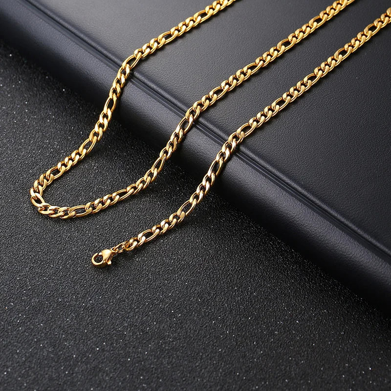 3D Vertical Bar Layered Necklace - Stainless Steel Geometric Pendant