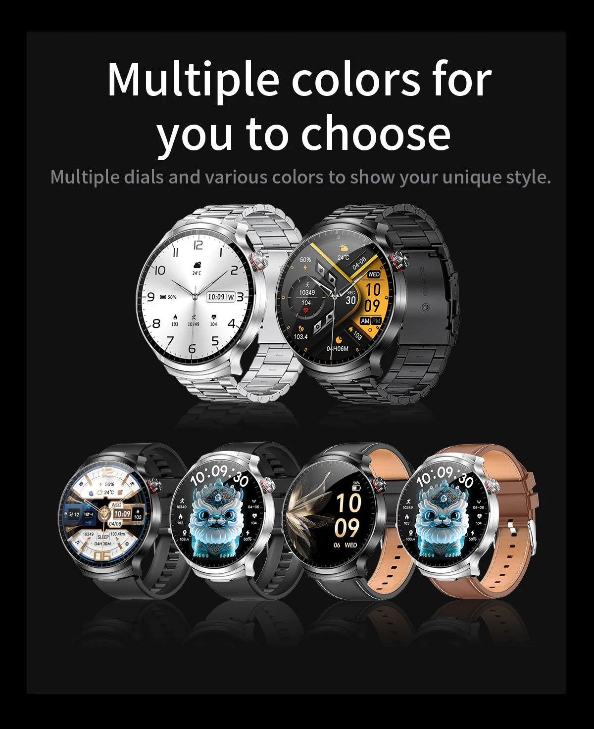 2-in-1 Smart Watch with Wireless Earbuds - Bluetooth Call & Health Monitor