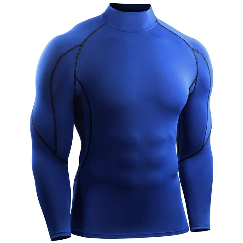 Men's Long Sleeve Compression Shirt - Athletic Training Top