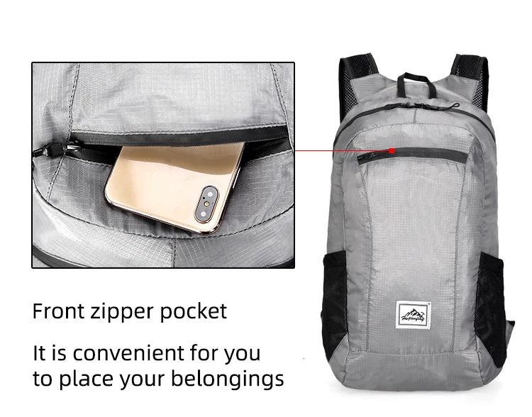 18L Ultralight Foldable Backpack - Packable Travel Daypack