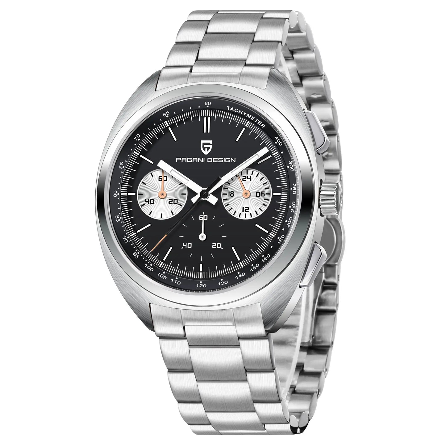 Luxury Chronograph Watch - Sapphire Crystal Quartz Timepiece