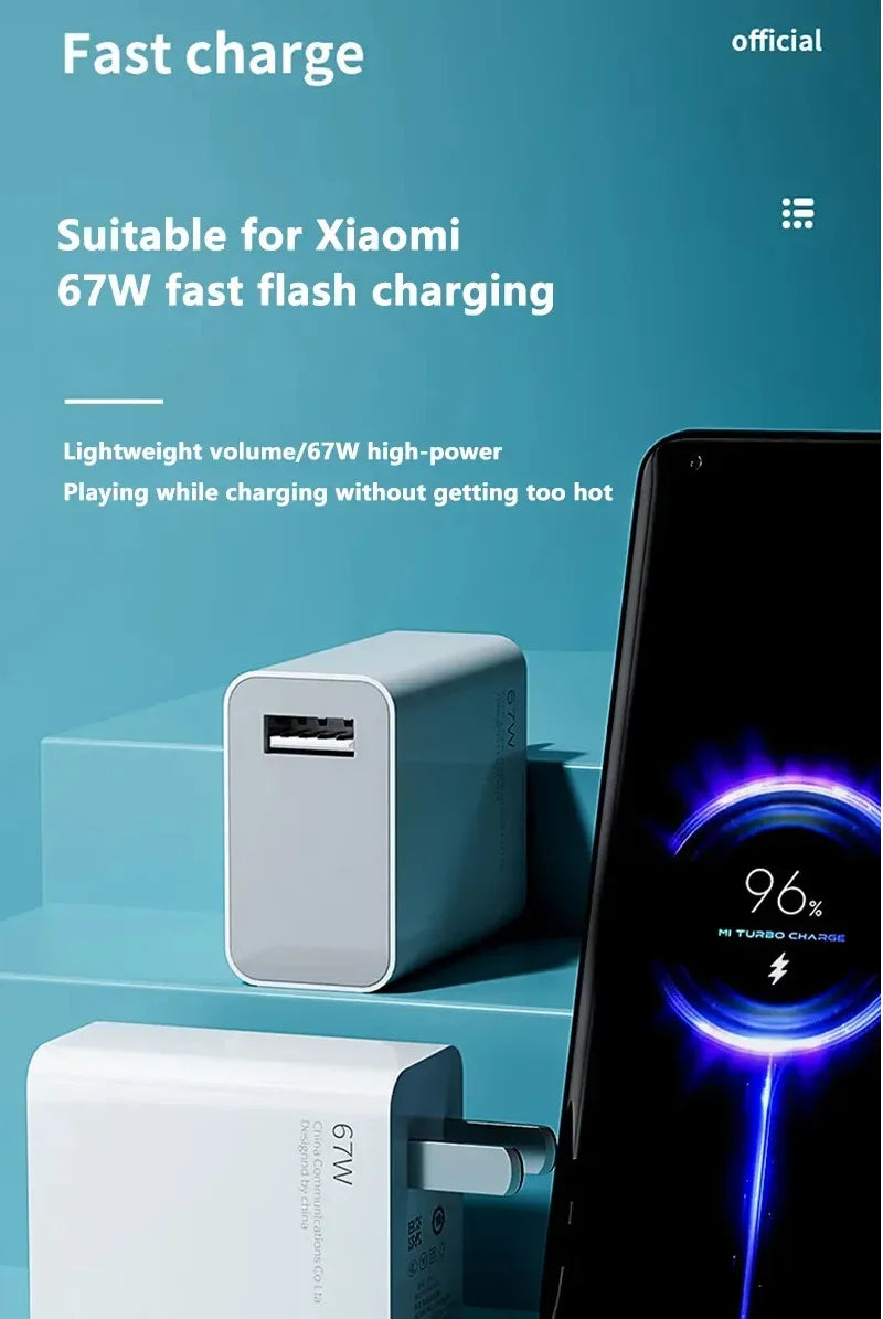 67W USB-C Super Fast Charger with Cable