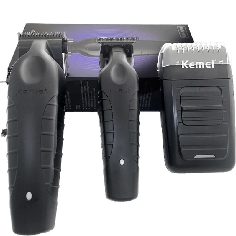 Professional Hair Clipper Kit - Electric Trimmer for Men