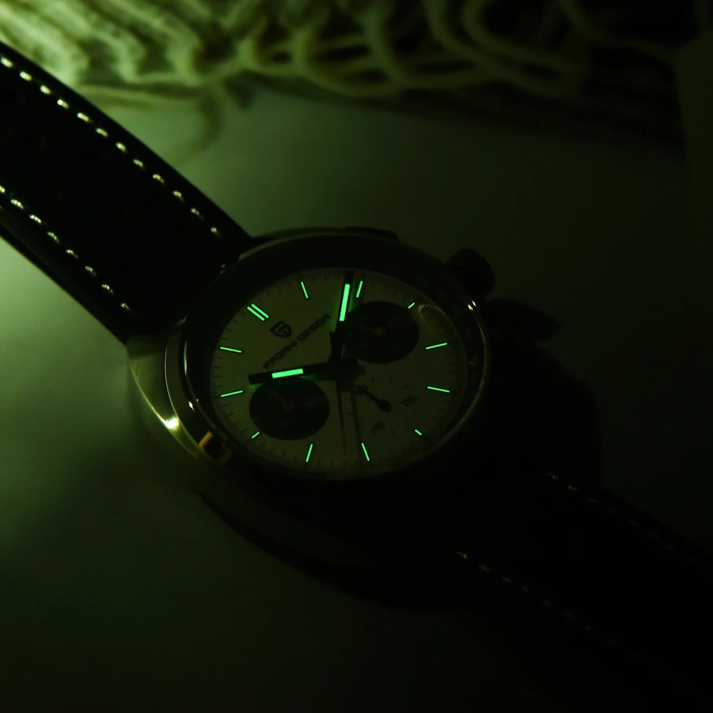 Luxury Chronograph Watch - Sapphire Crystal Quartz Timepiece