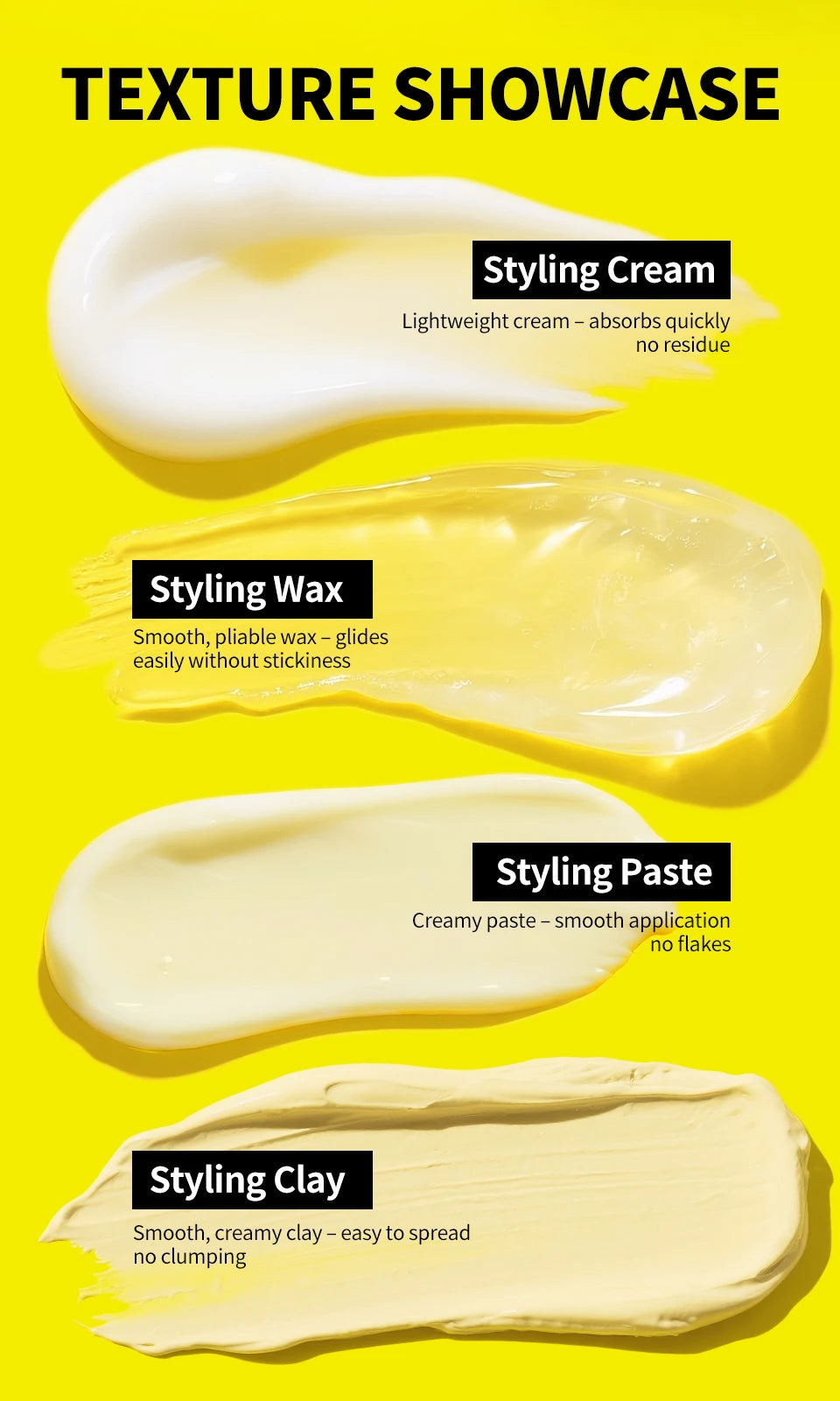 Professional Hair Clay - Strong Hold Styling Wax for Men