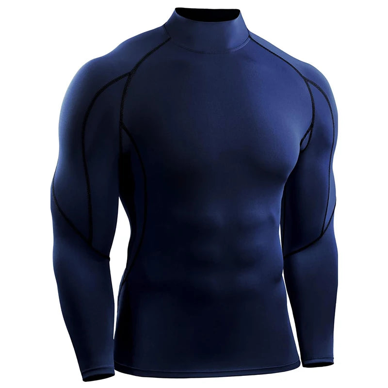 Men's Long Sleeve Compression Shirt - Athletic Training Top