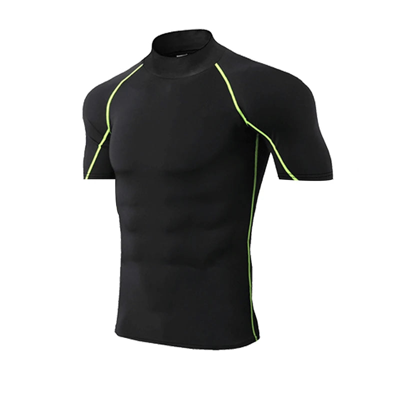Men's Performance Compression Shirt - Quick Dry Long Sleeve Athletic Top