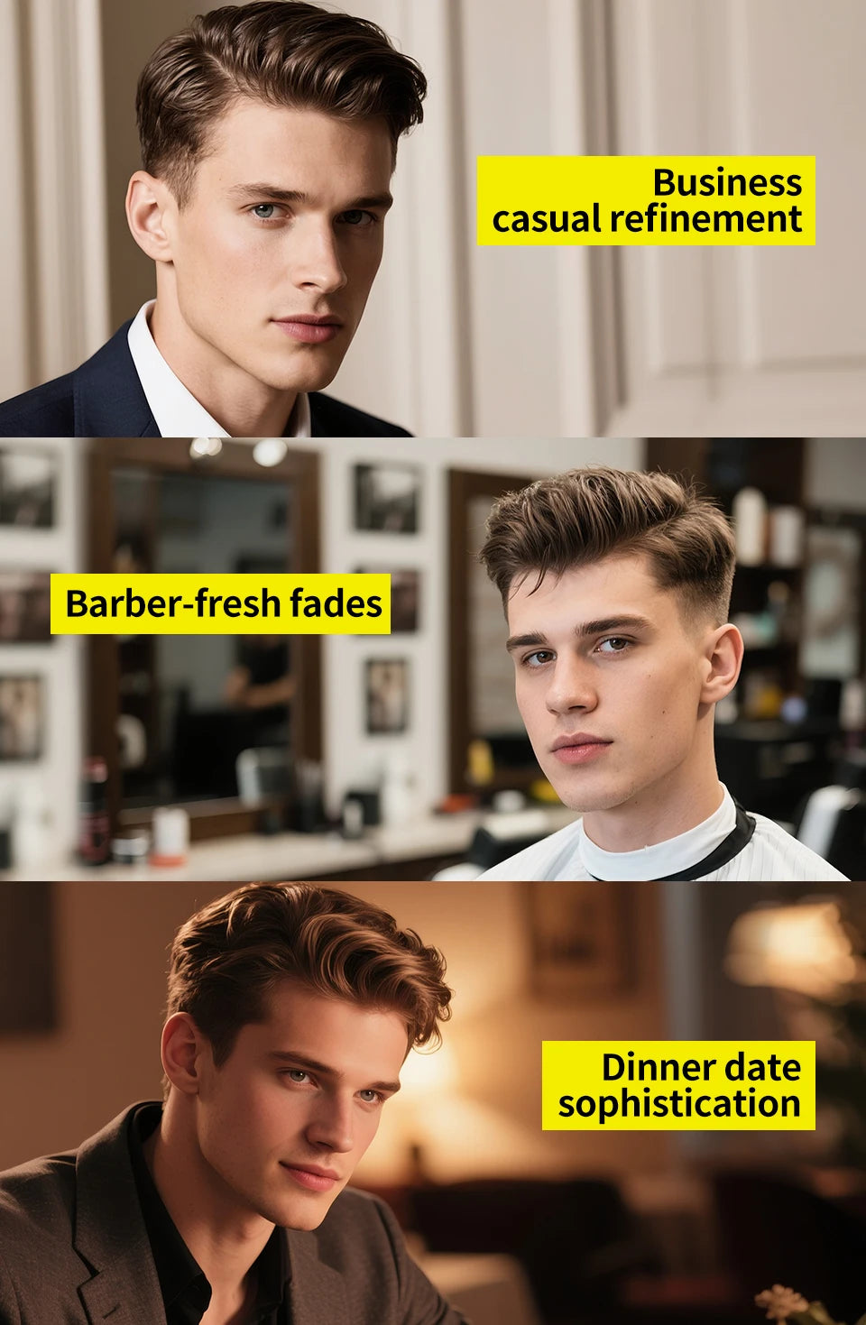 Professional Hair Clay - Strong Hold Styling Wax for Men