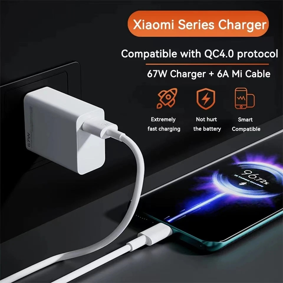 67W USB-C Super Fast Charger with Cable