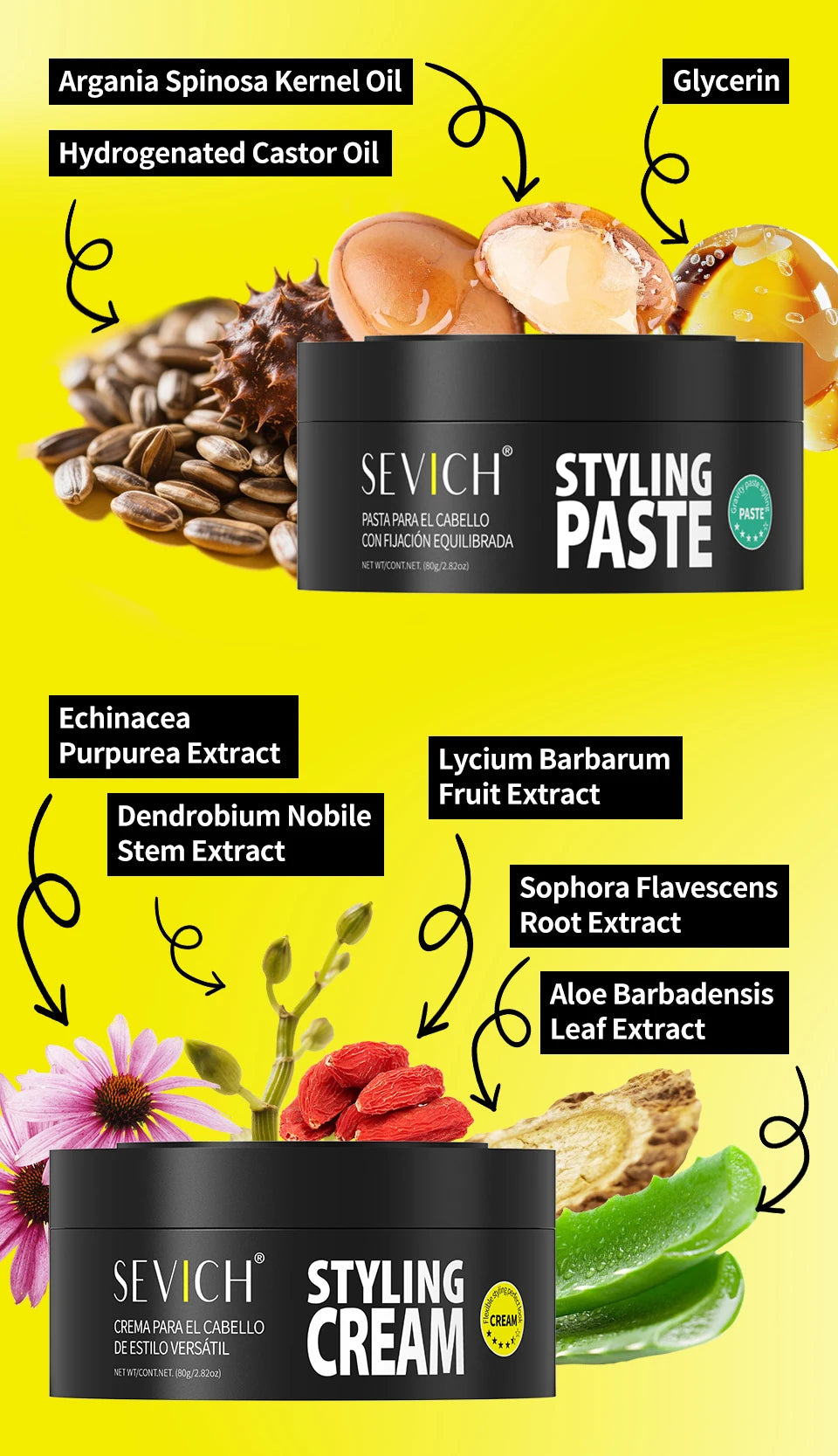 Professional Hair Clay - Strong Hold Styling Wax for Men