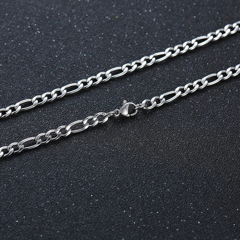 3D Vertical Bar Layered Necklace - Stainless Steel Geometric Pendant
