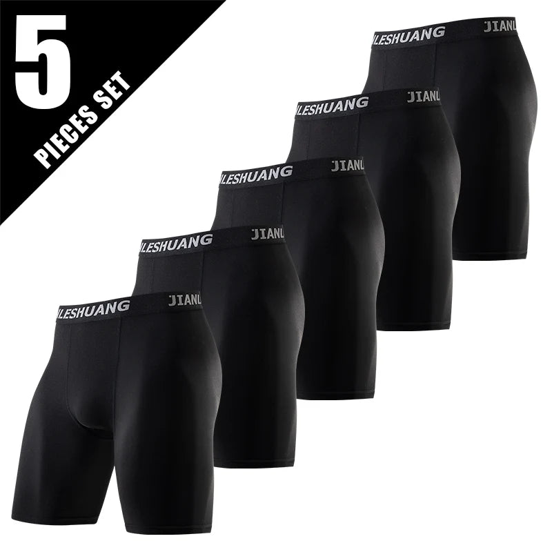 Men's Performance Boxer Shorts - 5-Pack Athletic Underwear