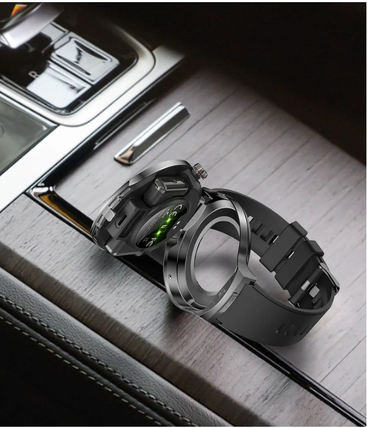 2-in-1 Smart Watch with Wireless Earbuds - Bluetooth Call & Health Monitor