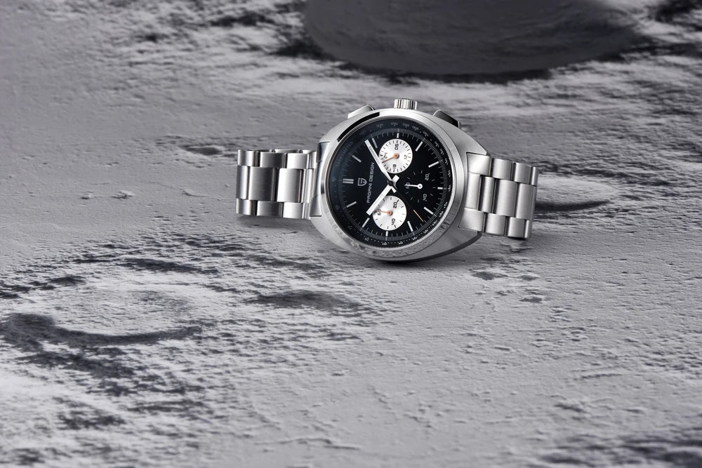 Luxury Chronograph Watch - Sapphire Crystal Quartz Timepiece