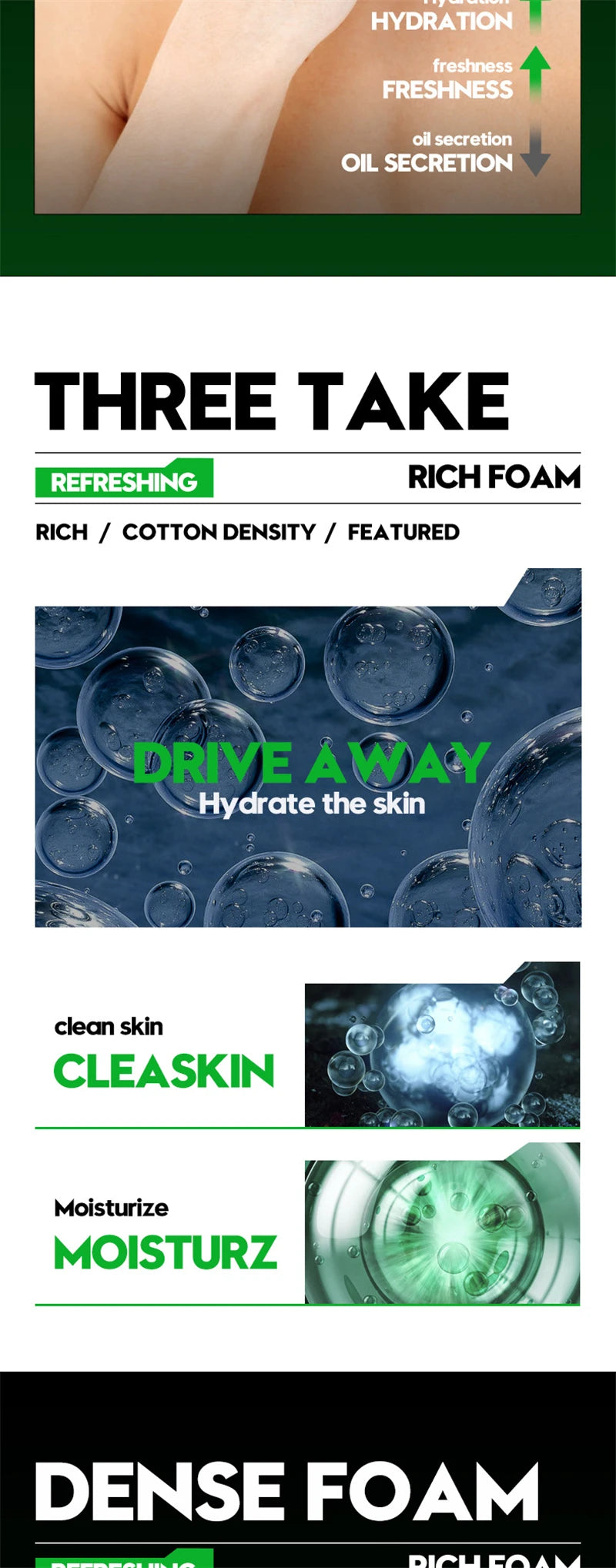 Deep Cleansing Facial Wash - Oil Control & Blackhead Removal for Men