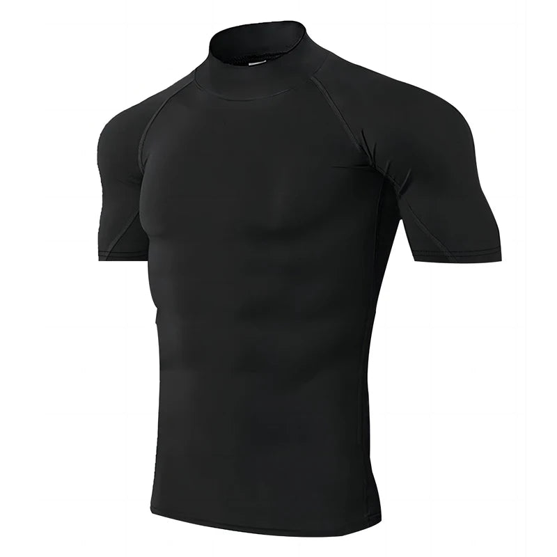 Men's Performance Compression Shirt - Quick Dry Long Sleeve Athletic Top