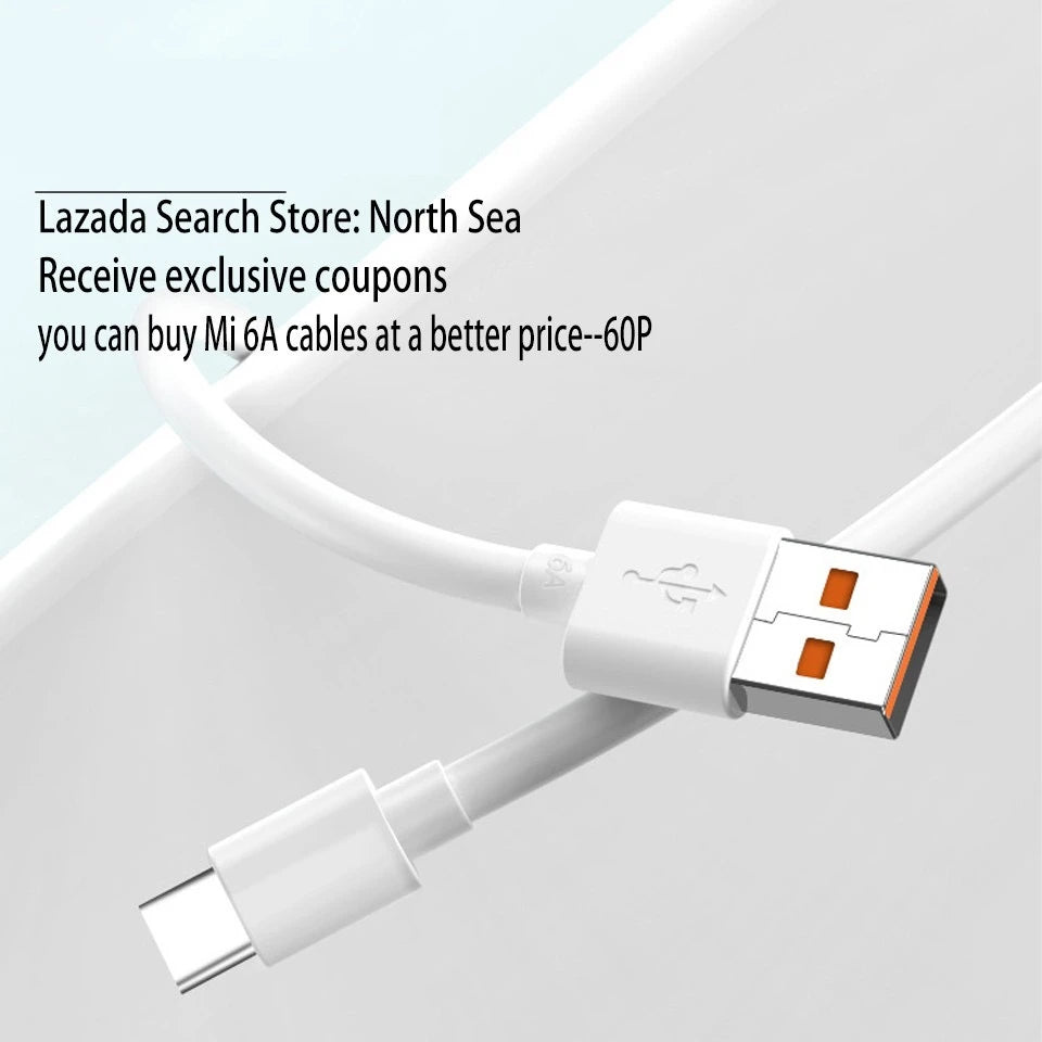 120W USB-C Ultra Fast Charging Cable - 6A
