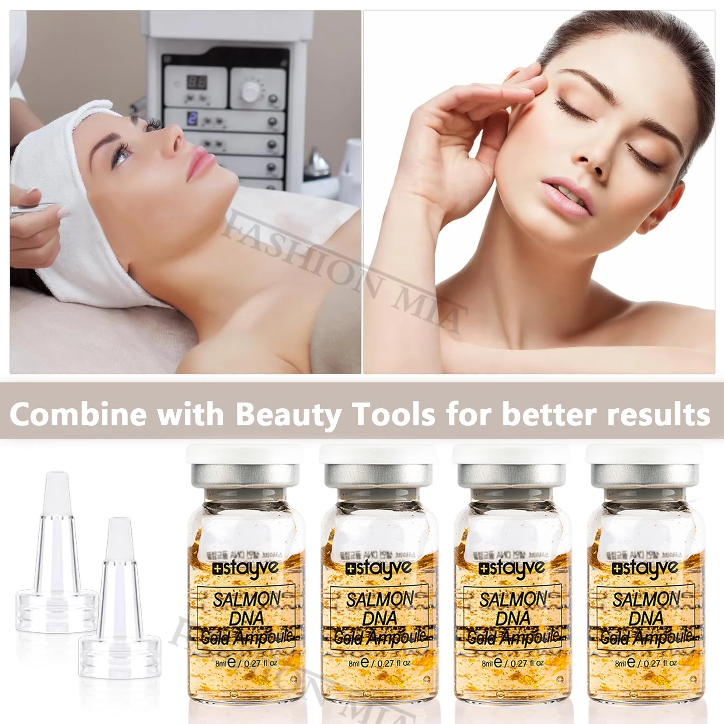 Salmon DNA Gold Ampoule Serum - Brightening & Anti-Aging Face Serum