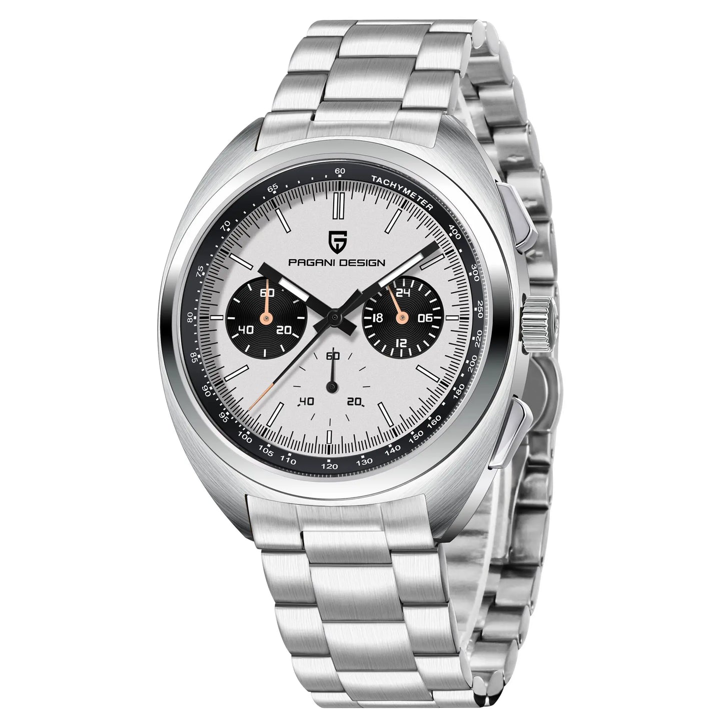 Luxury Chronograph Watch - Sapphire Crystal Quartz Timepiece
