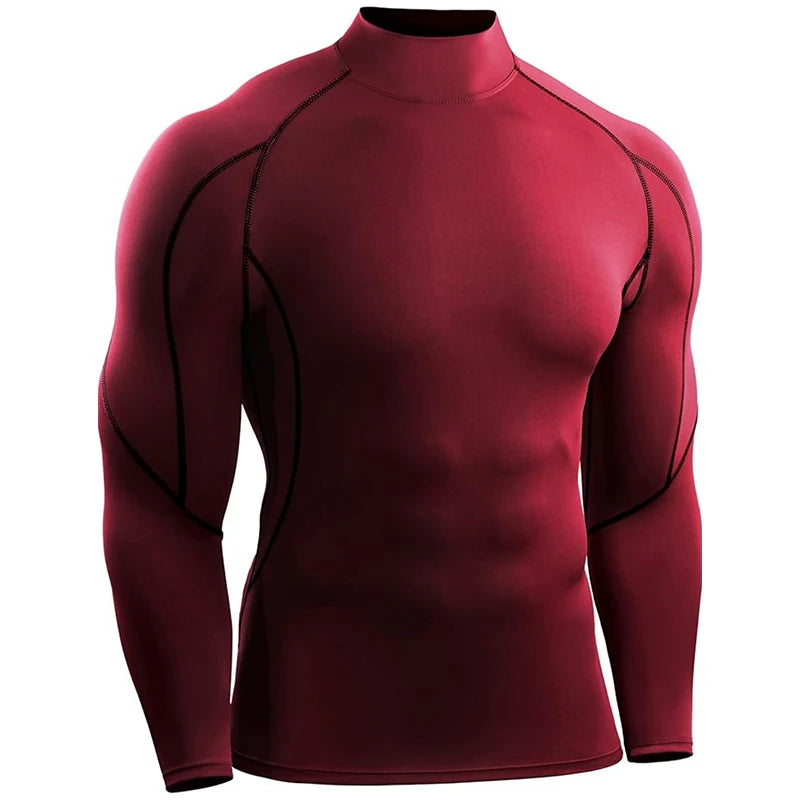 Men's Long Sleeve Compression Shirt - Athletic Training Top