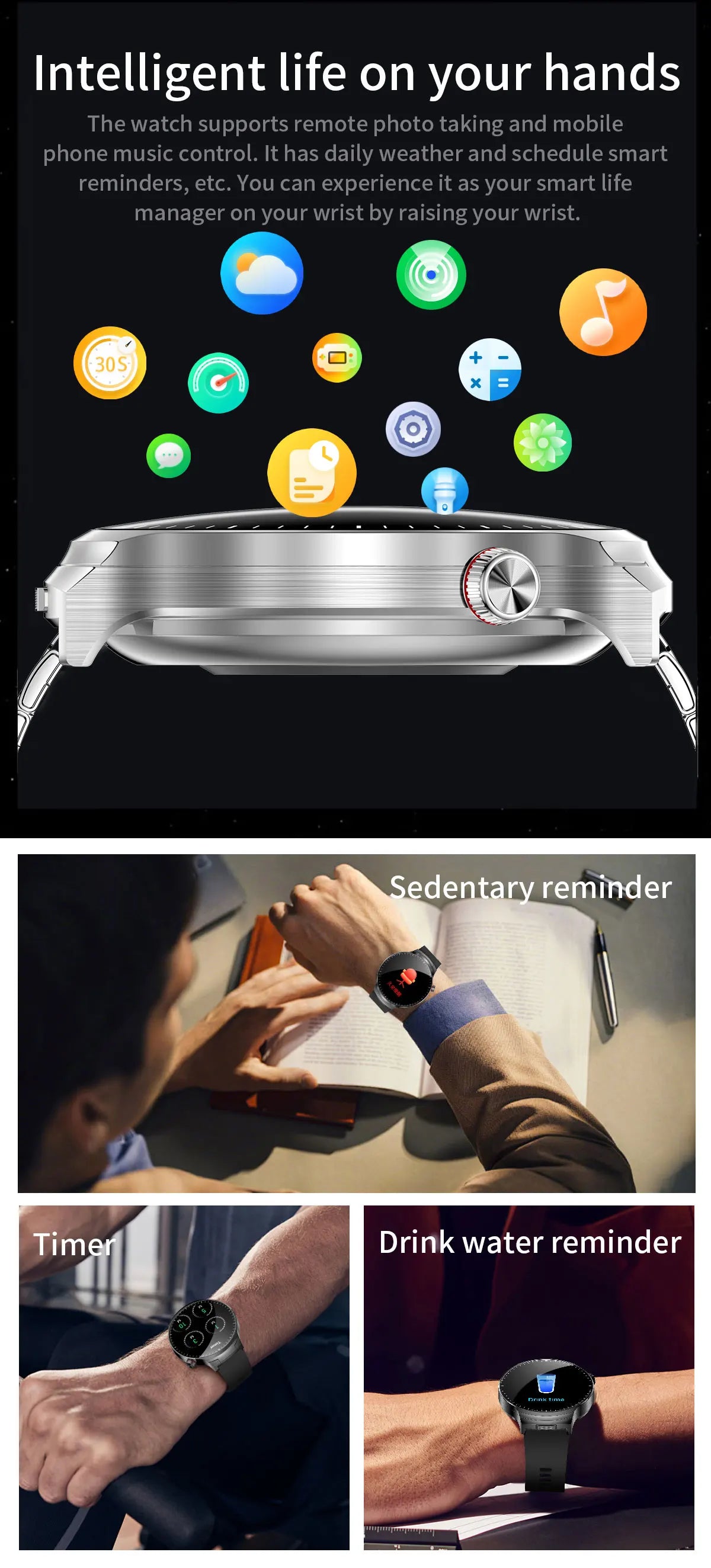 2-in-1 Smart Watch with Wireless Earbuds - Bluetooth Call & Health Monitor