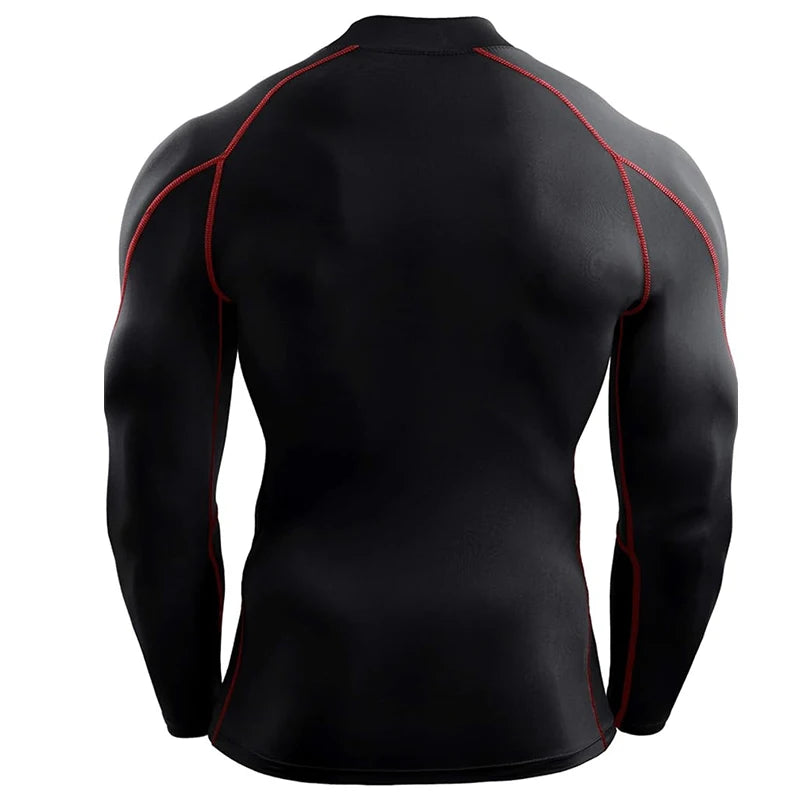 Men's Long Sleeve Compression Shirt - Athletic Training Top