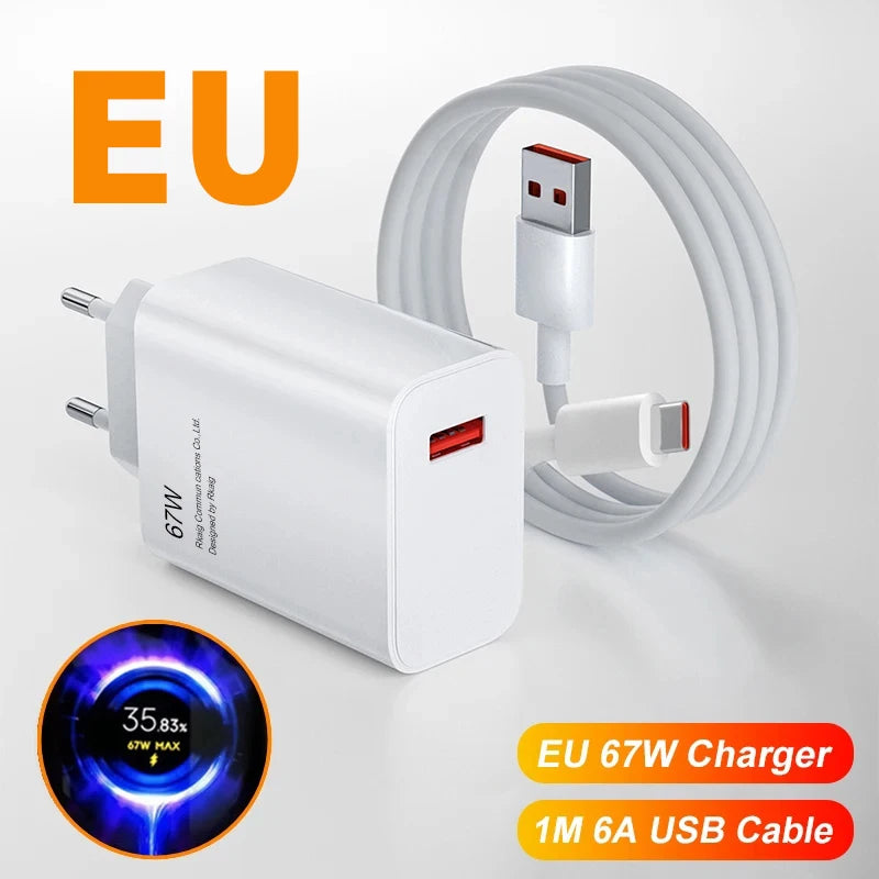 67W USB-C Super Fast Charger with Cable