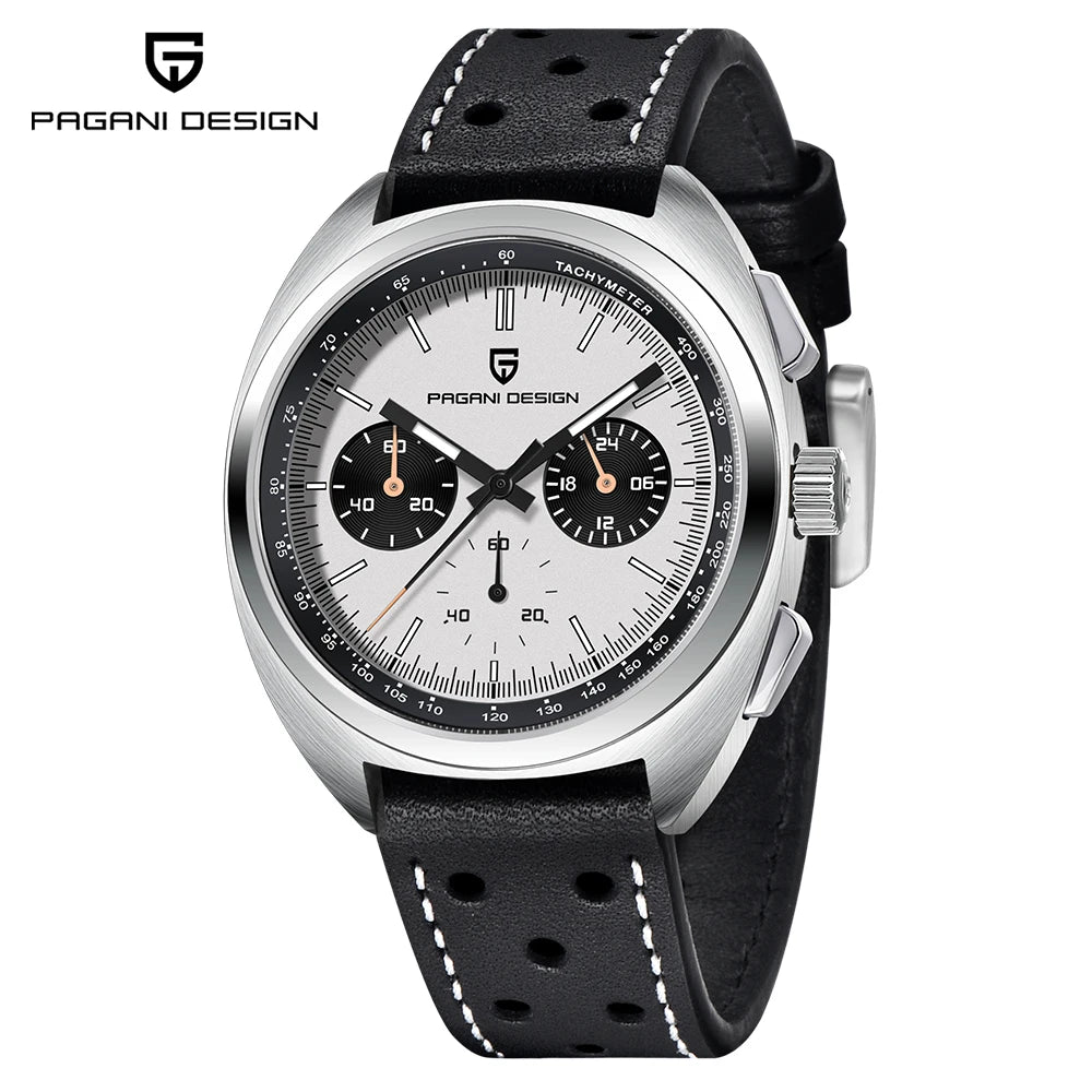 Luxury Chronograph Watch - Sapphire Crystal Quartz Timepiece