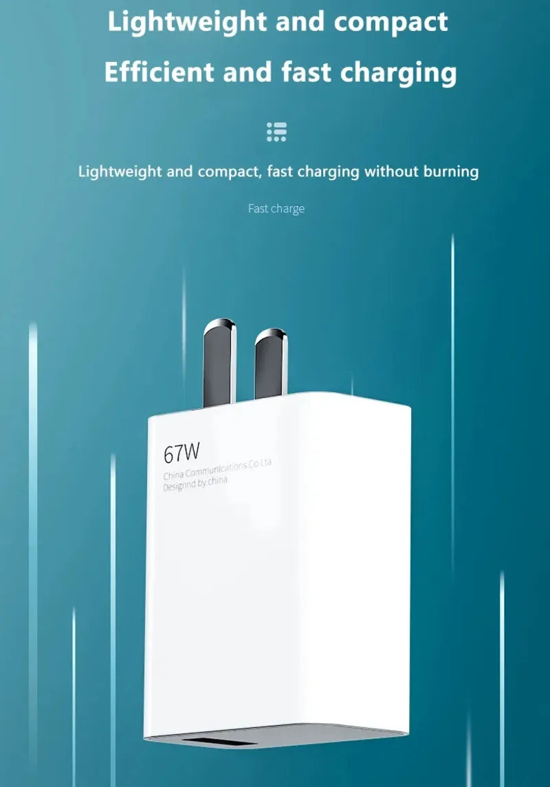 67W USB-C Super Fast Charger with Cable