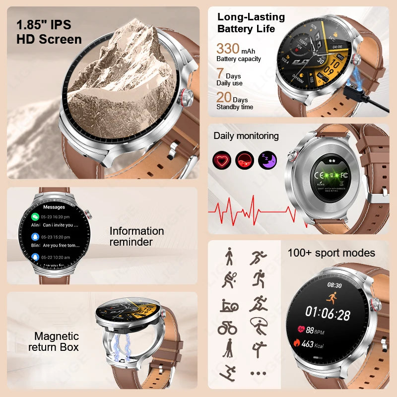 2-in-1 Smart Watch with Wireless Earbuds - Bluetooth Call & Health Monitor