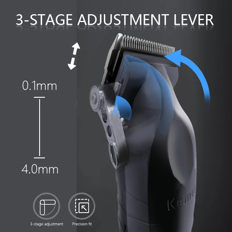 Professional Hair Clipper Kit - Electric Trimmer for Men