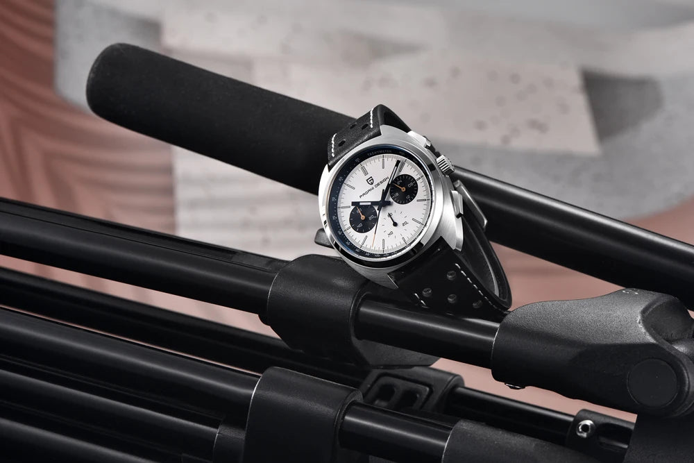 Luxury Chronograph Watch - Sapphire Crystal Quartz Timepiece