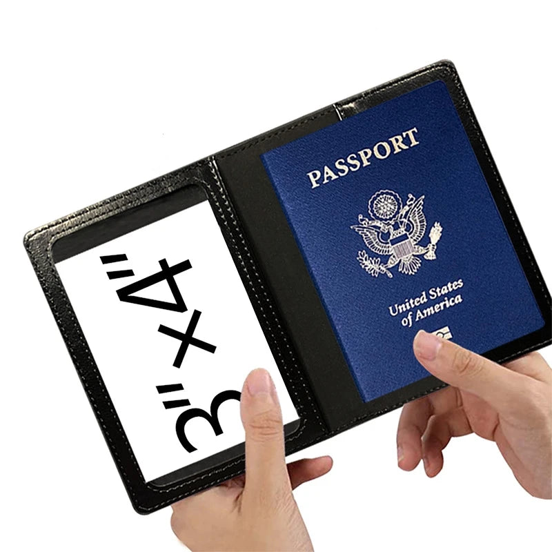 RFID Blocking Passport Holder - Premium Leather Travel Wallet