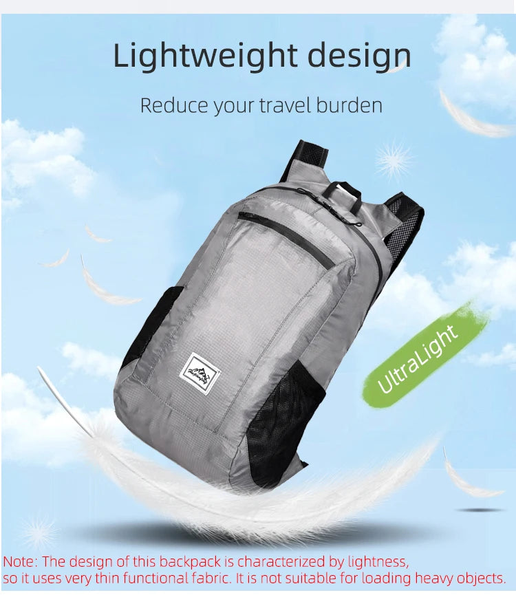 18L Ultralight Foldable Backpack - Packable Travel Daypack