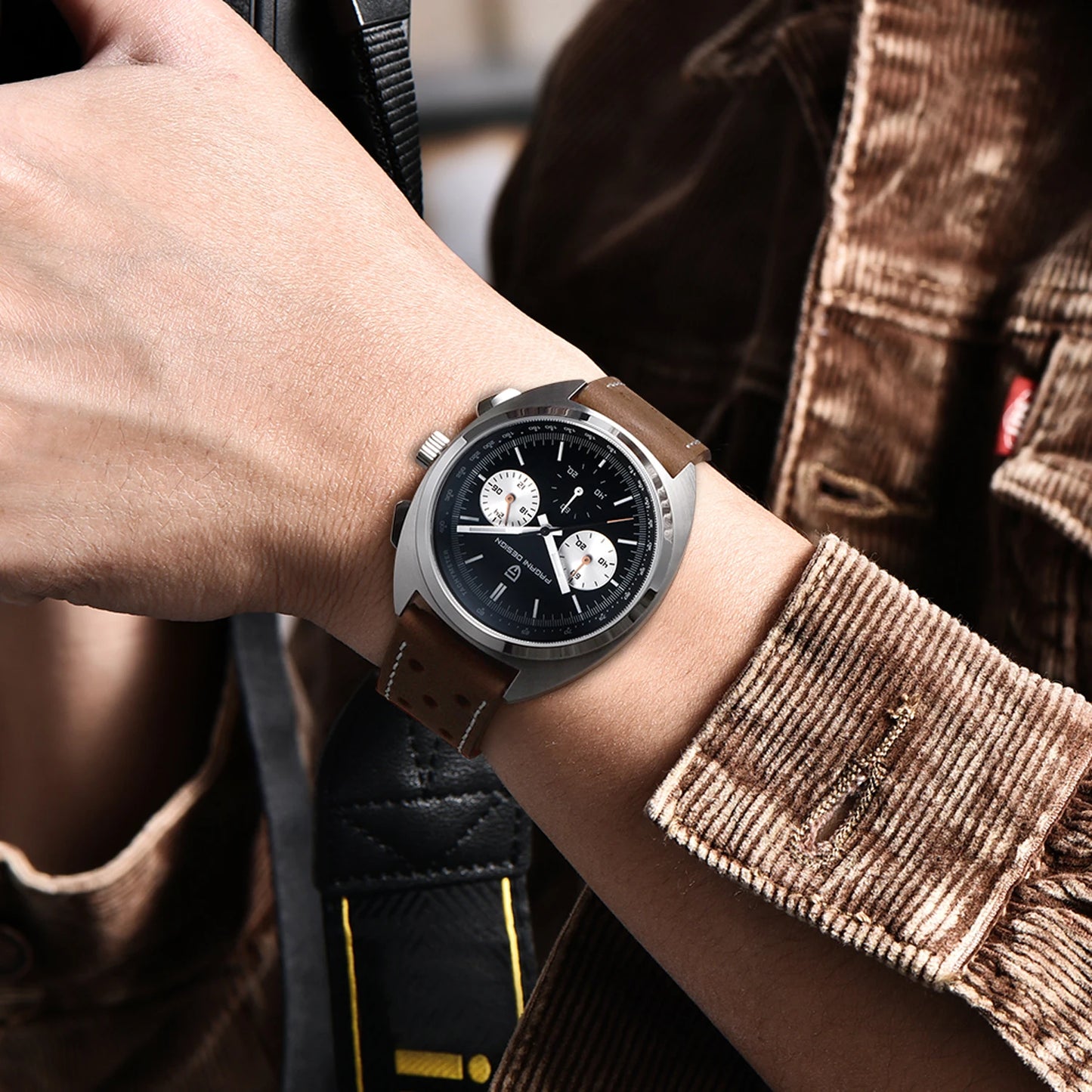 Luxury Chronograph Watch - Sapphire Crystal Quartz Timepiece