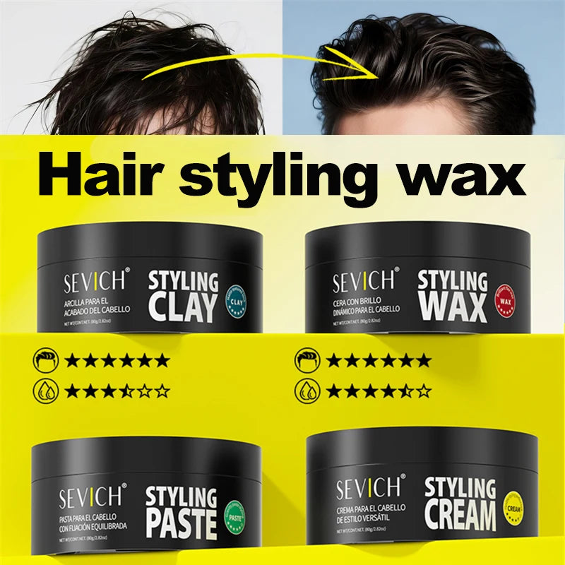 Professional Hair Clay - Strong Hold Styling Wax for Men
