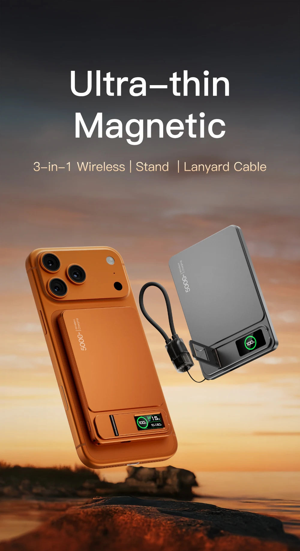 MagSafe Power Bank 10000mAh - Wireless Fast Charging for iPhone