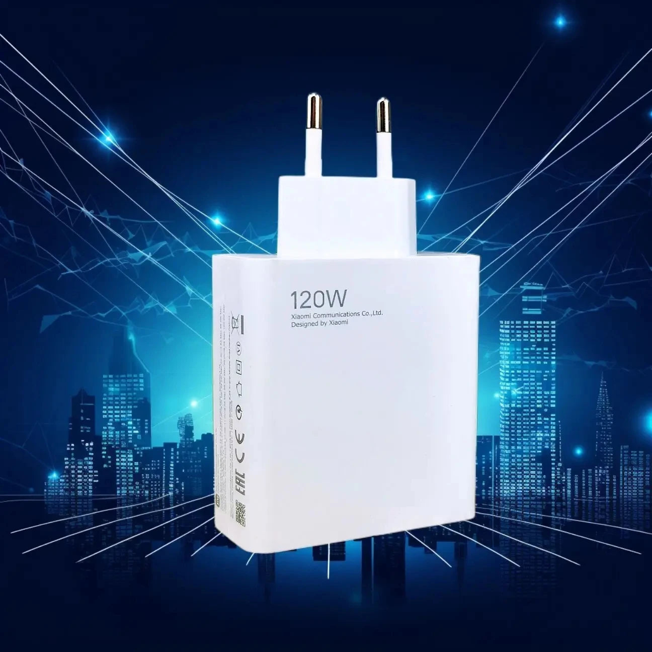 120W Turbo Fast Charger with 6A USB-C Cable